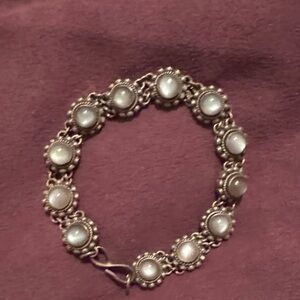 Silver-Toned Grey Bracelet